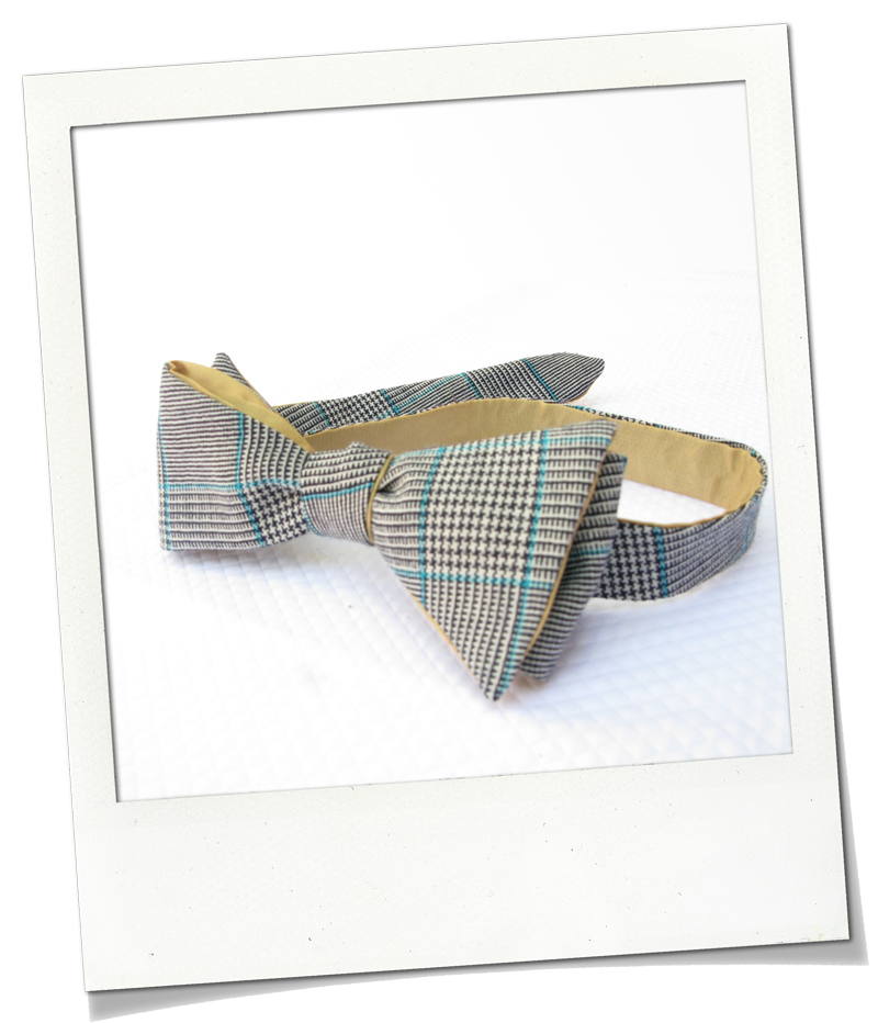 Black & Blue Plaid Wool